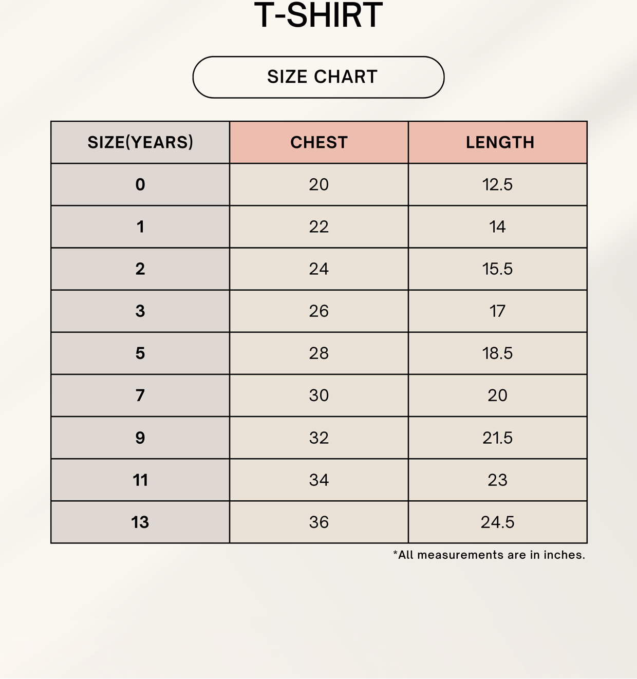Color_Size Chart
