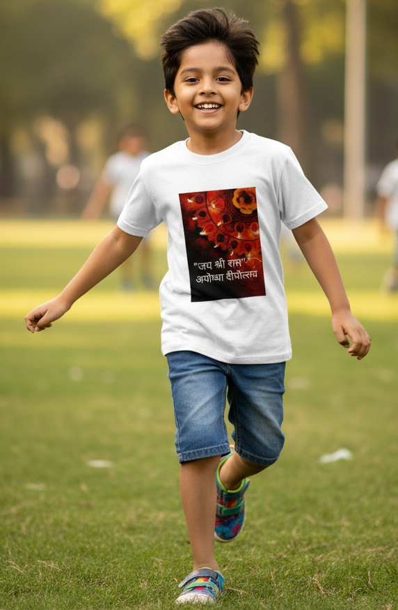 Ayodhya Deepotsav T-Shirt For Kids
