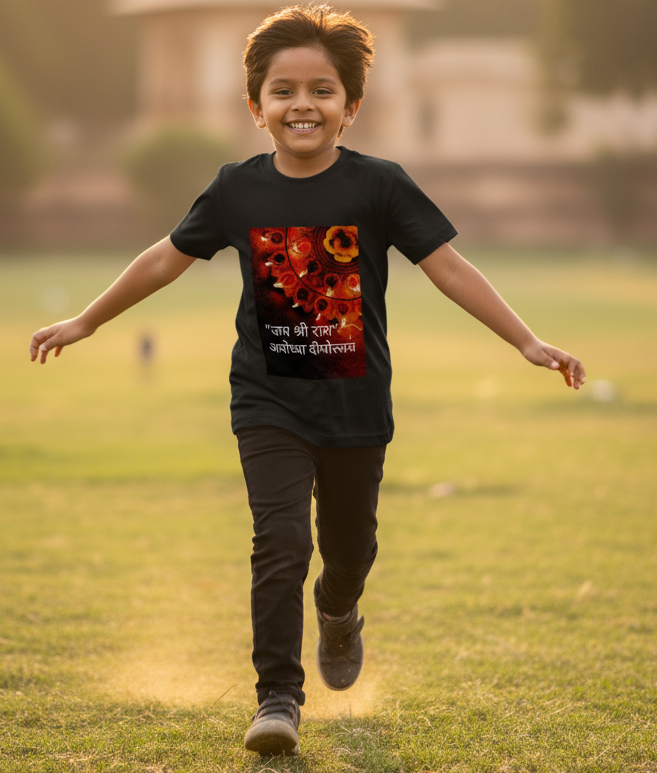 Ayodhya Deepotsav T-Shirt For Kids