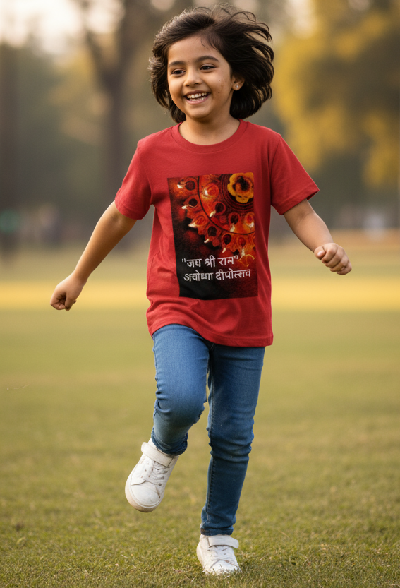 Ayodhya Deepotsav T-Shirt For Kids