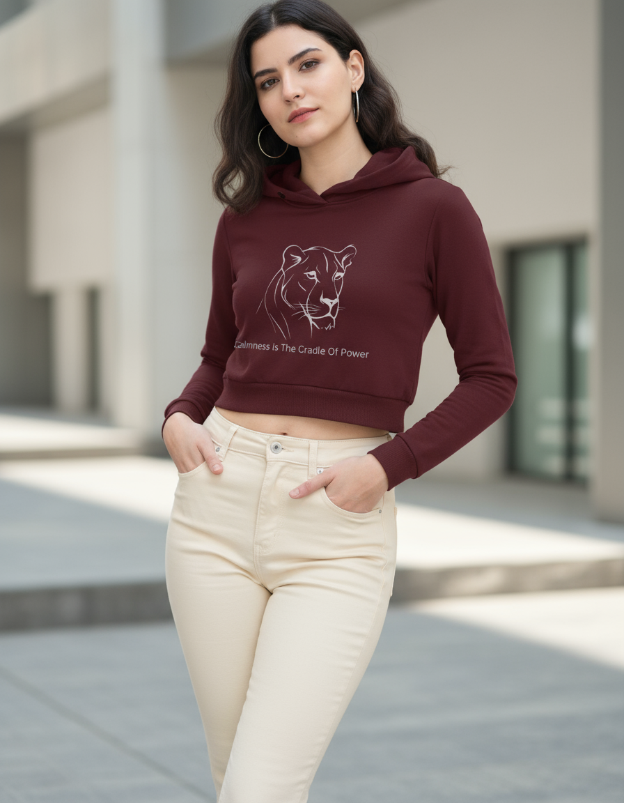 Poise Designer Cropped Hoodie