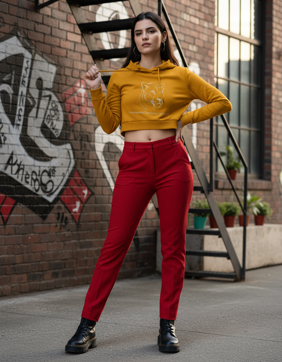 Poise Designer Cropped Hoodie