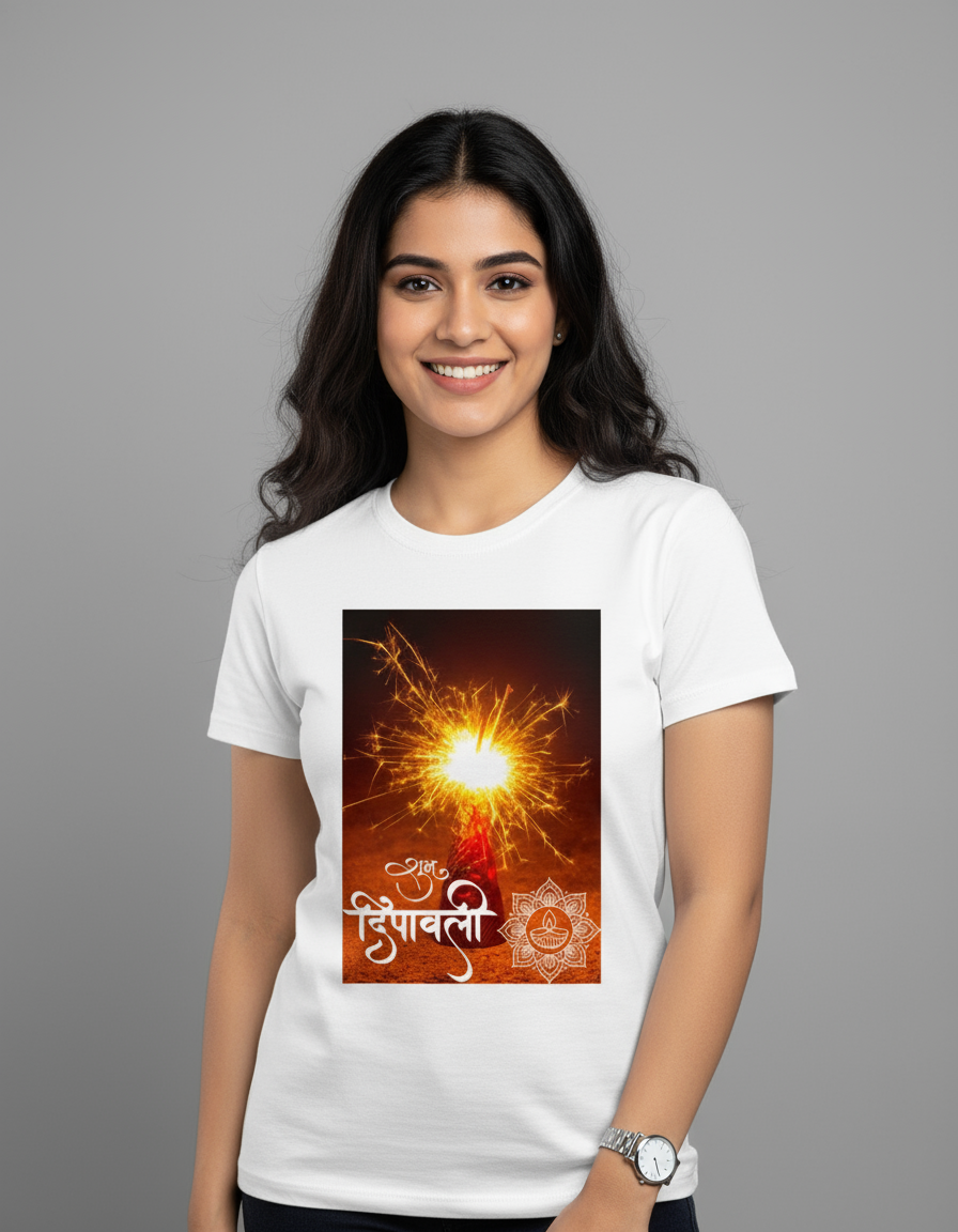 Sparkling Subh Deepawali T-Shirt